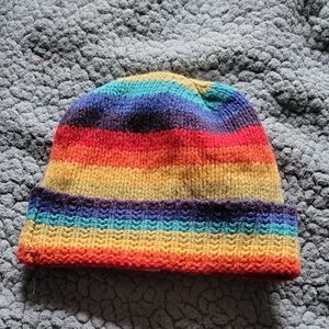 Irelandseye Lambswool And Silk Rainbow Hat